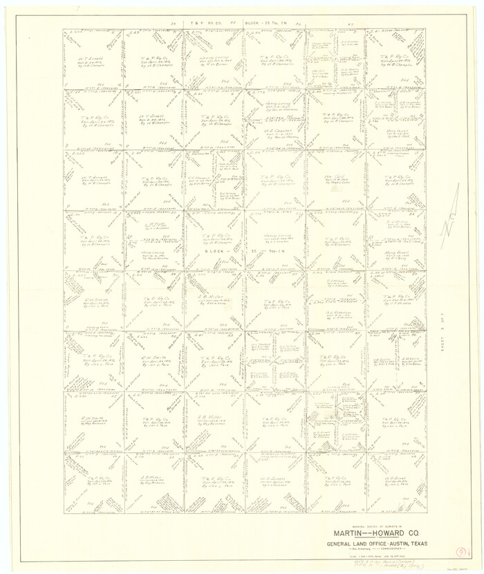70827, Martin County Working Sketch 9, General Map Collection