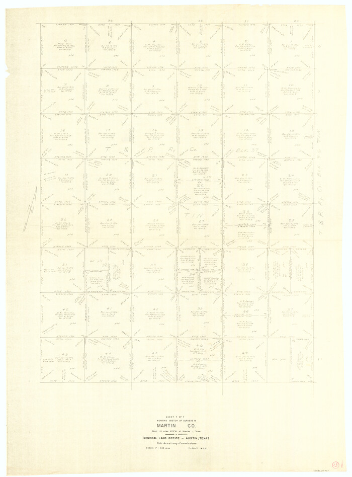 70831, Martin County Working Sketch 13, General Map Collection