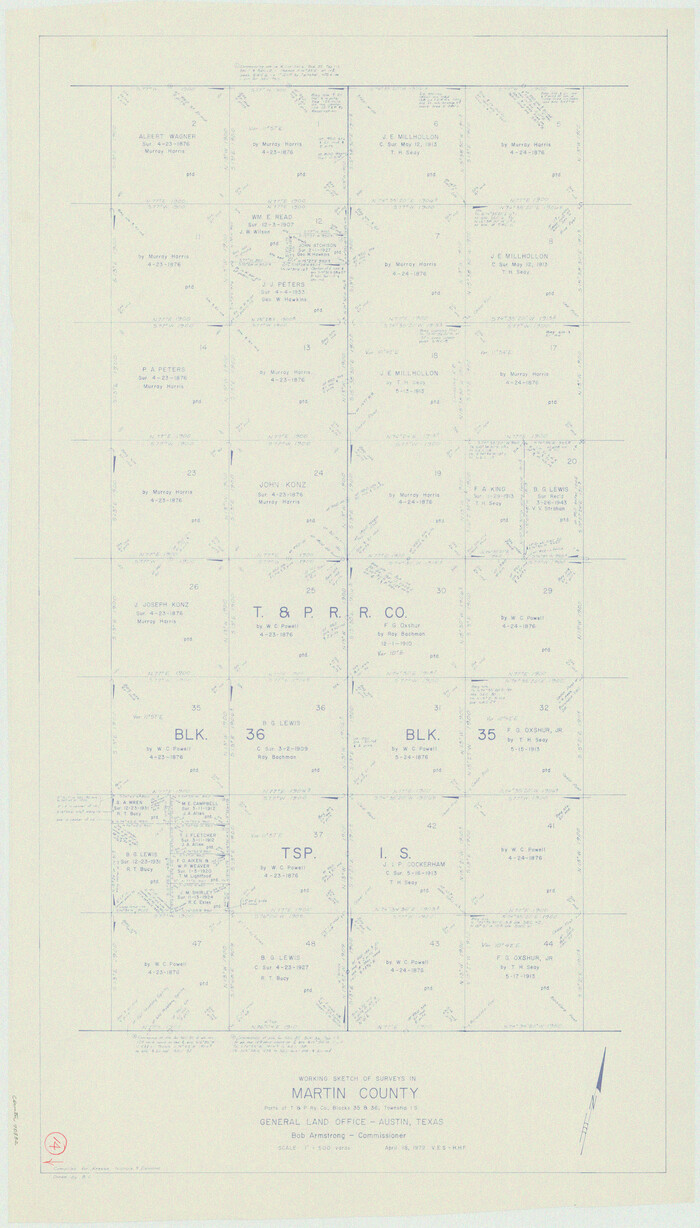 70832, Martin County Working Sketch 14, General Map Collection