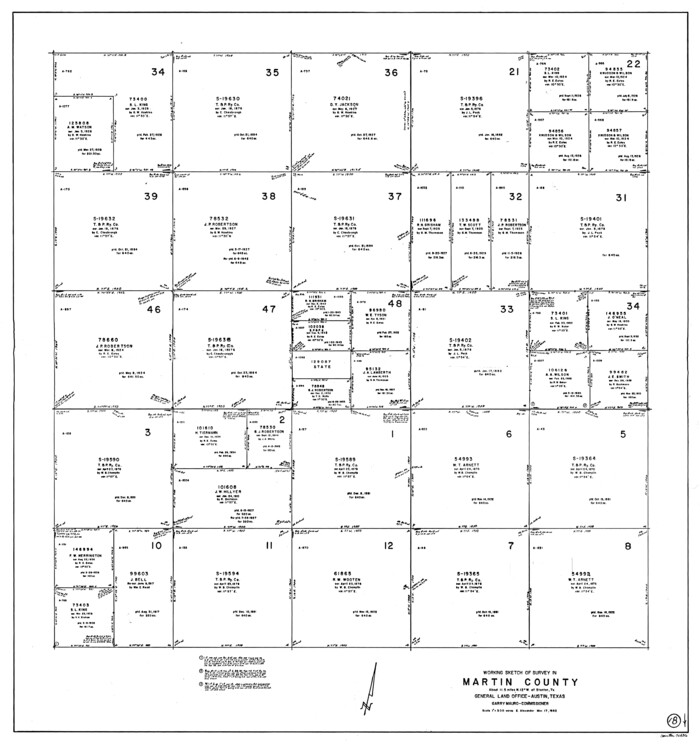 70836, Martin County Working Sketch 18, General Map Collection