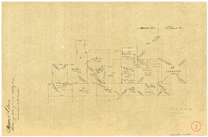 70837, Mason County Working Sketch 1, General Map Collection