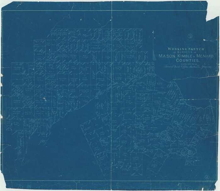 70838, Mason County Working Sketch 2, General Map Collection