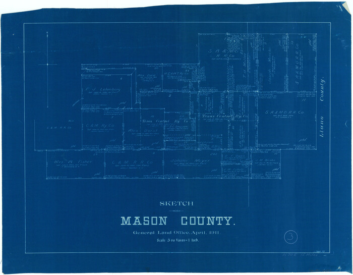 70839, Mason County Working Sketch 3, General Map Collection