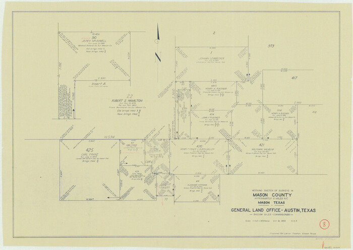 70844, Mason County Working Sketch 8, General Map Collection