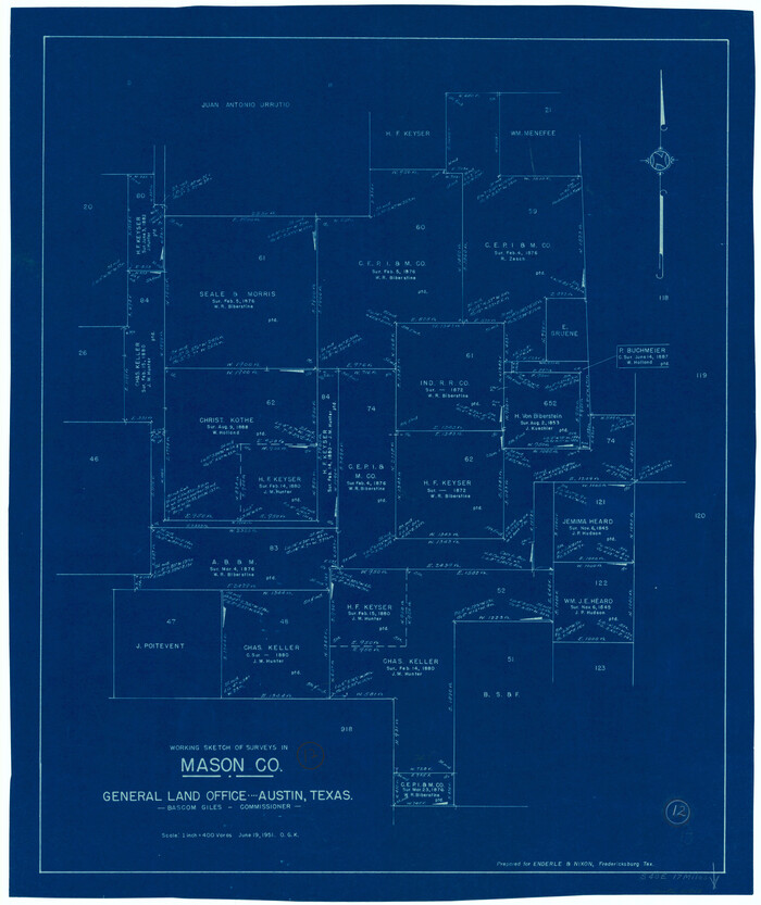 70848, Mason County Working Sketch 12, General Map Collection