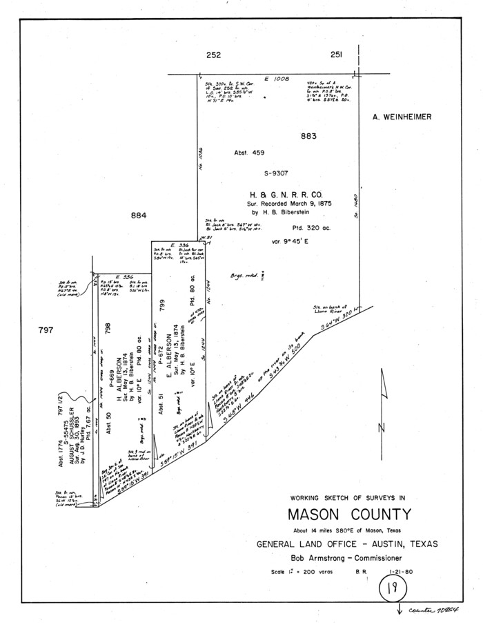 70854, Mason County Working Sketch 18, General Map Collection