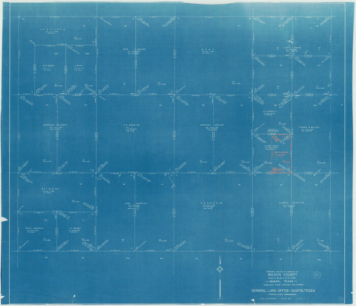 70857, Mason County Working Sketch 21, General Map Collection