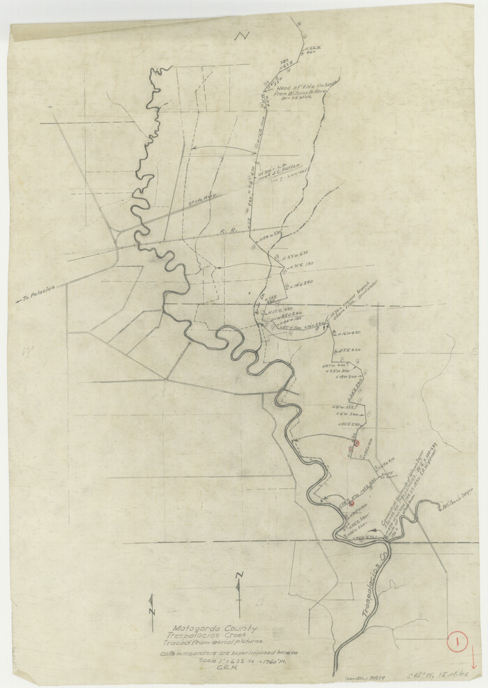 70859, Matagorda County Working Sketch 1, General Map Collection