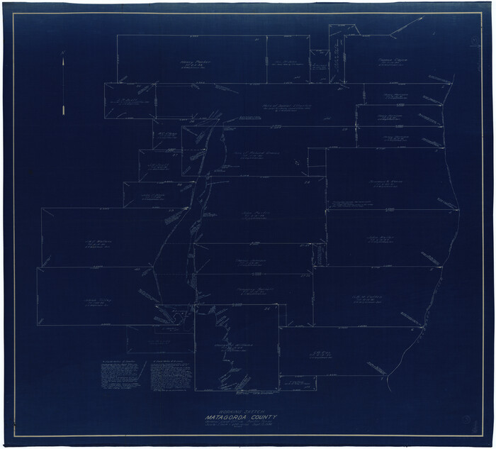 70861, Matagorda County Working Sketch 3, General Map Collection