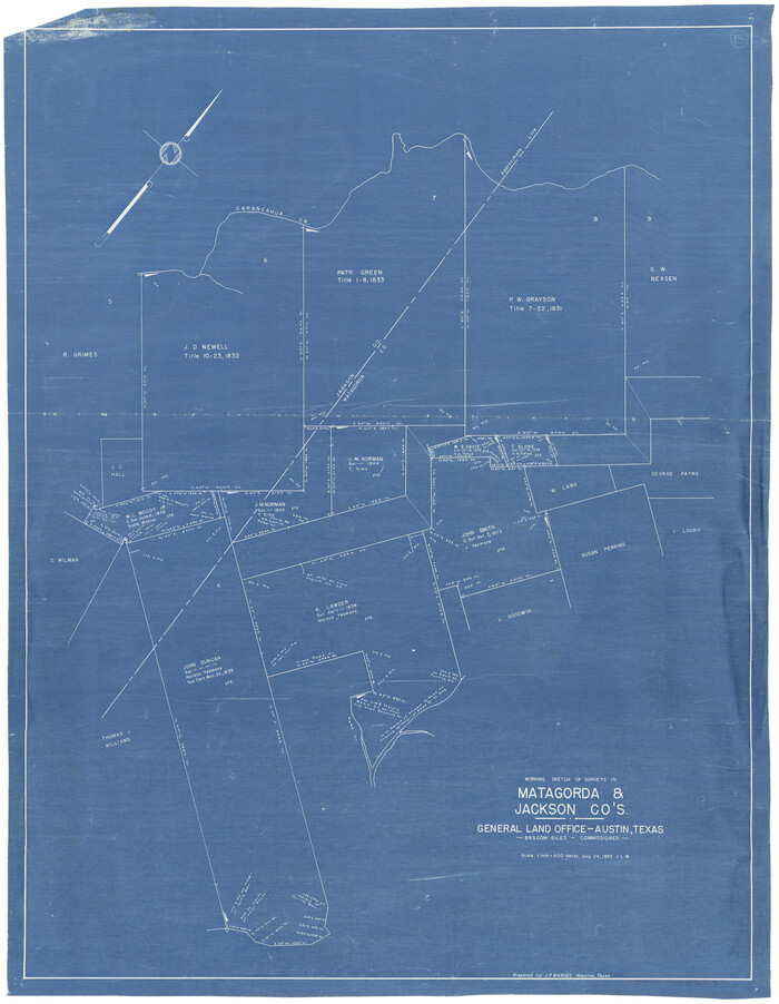 70865, Matagorda County Working Sketch 7, General Map Collection
