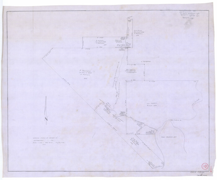 70868, Matagorda County Working Sketch 10, General Map Collection