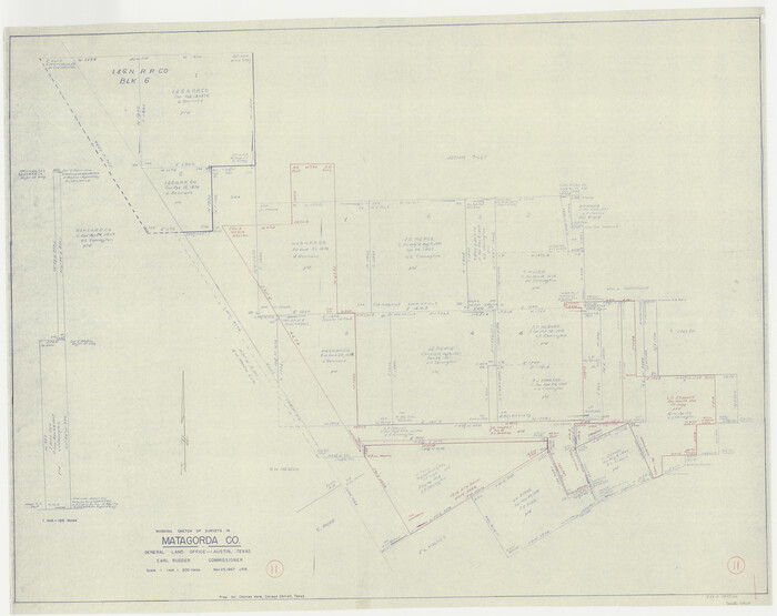 70869, Matagorda County Working Sketch 11, General Map Collection