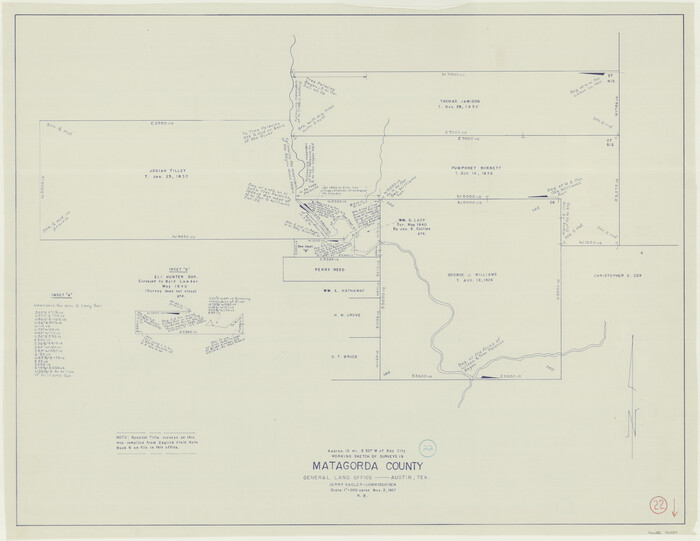 70880, Matagorda County Working Sketch 22, General Map Collection