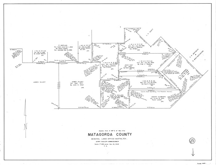70881, Matagorda County Working Sketch 23, General Map Collection