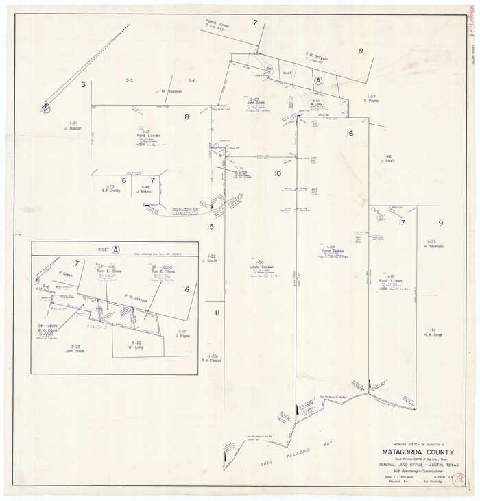 70887, Matagorda County Working Sketch 29, General Map Collection
