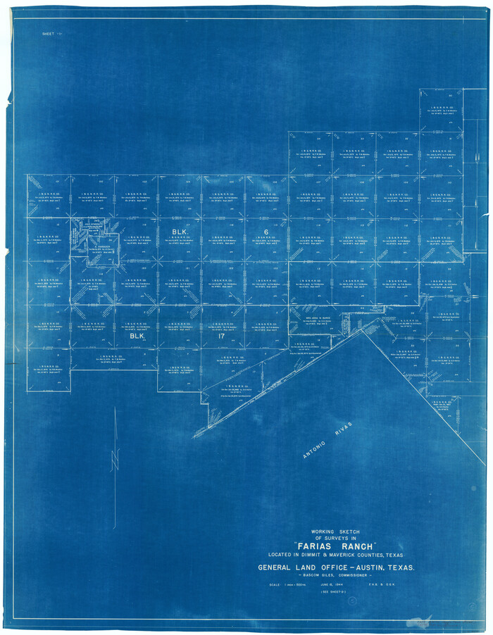 70897, Maverick County Working Sketch 5, General Map Collection