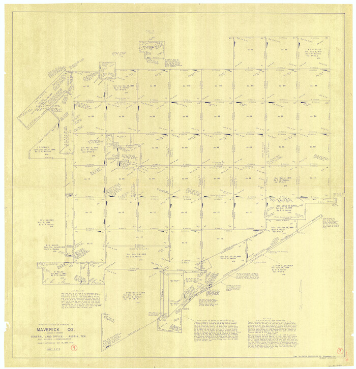 70901, Maverick County Working Sketch 9, General Map Collection
