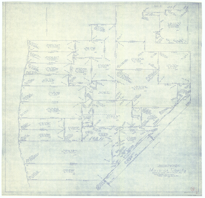 70906, Maverick County Working Sketch 14, General Map Collection