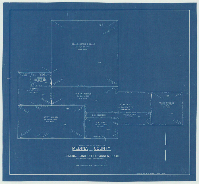 70922, Medina County Working Sketch 7, General Map Collection