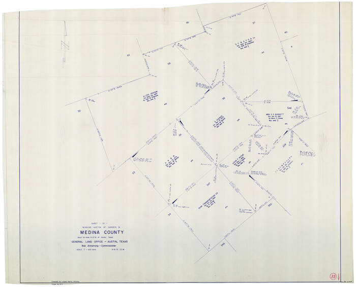 70928, Medina County Working Sketch 13, General Map Collection
