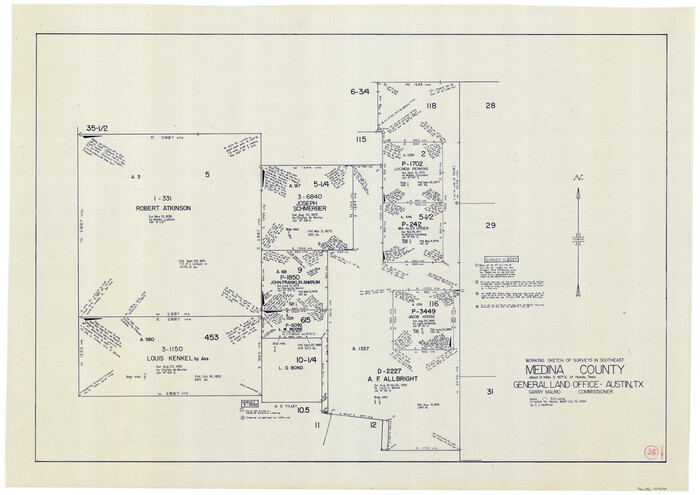 70939, Medina County Working Sketch 24, General Map Collection
