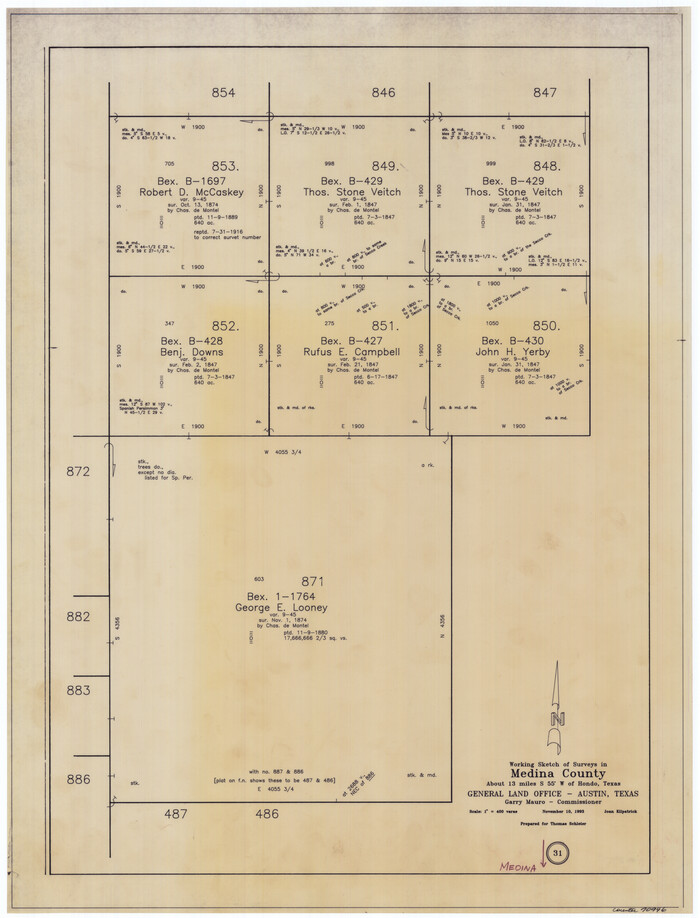 70946, Medina County Working Sketch 31, General Map Collection