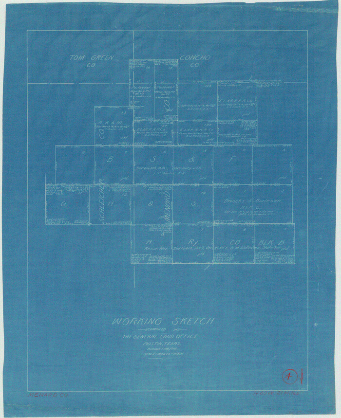 70951, Menard County Working Sketch 4, General Map Collection