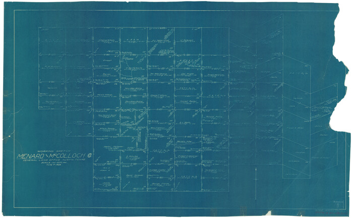 70954, Menard County Working Sketch 7, General Map Collection
