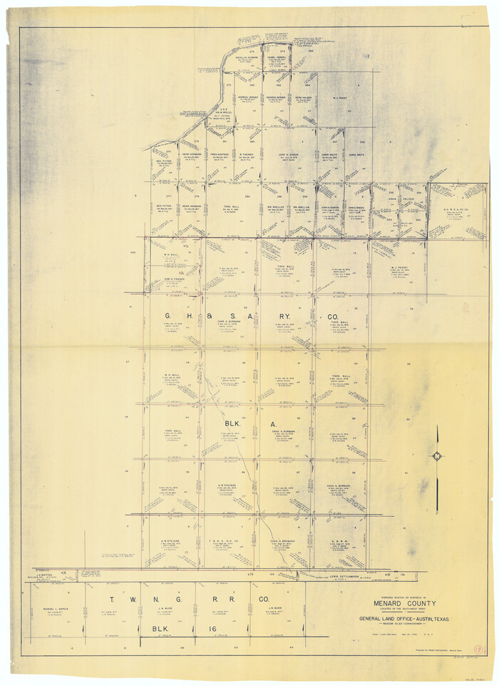 70964, Menard County Working Sketch 17, General Map Collection