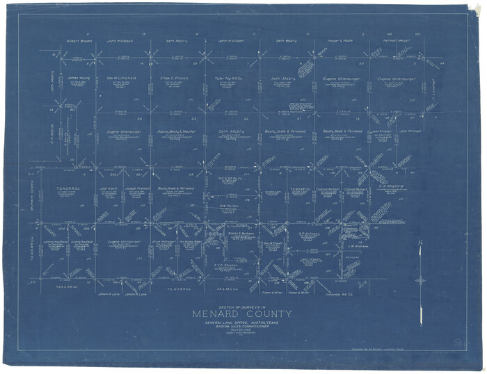 70968, Menard County Working Sketch 21, General Map Collection