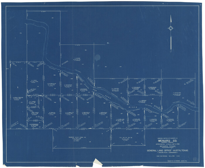 70969, Menard County Working Sketch 22, General Map Collection
