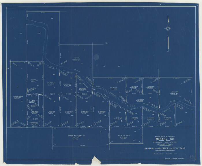 70969, Menard County Working Sketch 22, General Map Collection
