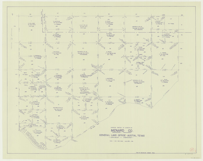 70973, Menard County Working Sketch 26, General Map Collection