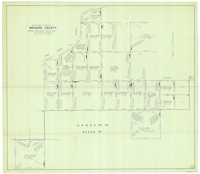 70974, Menard County Working Sketch 27, General Map Collection