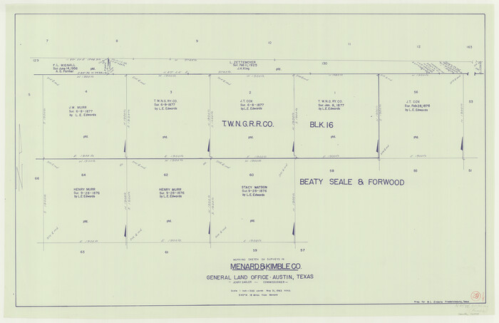 70975, Menard County Working Sketch 28, General Map Collection