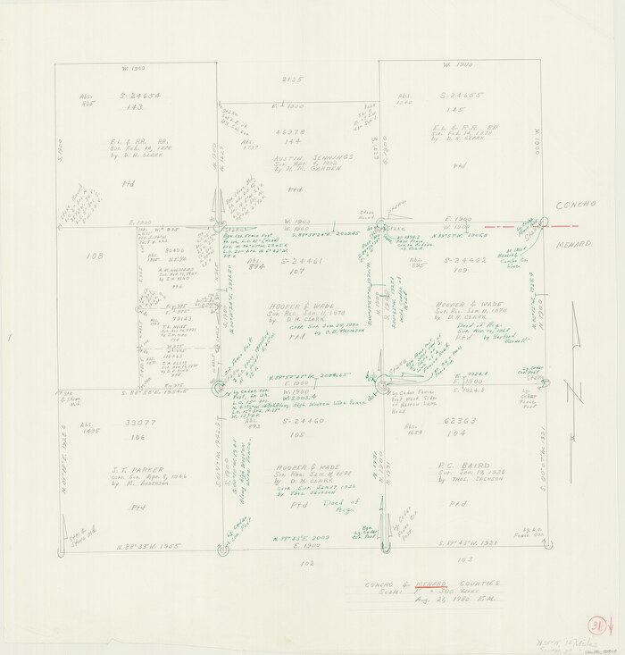 70978, Menard County Working Sketch 31, General Map Collection