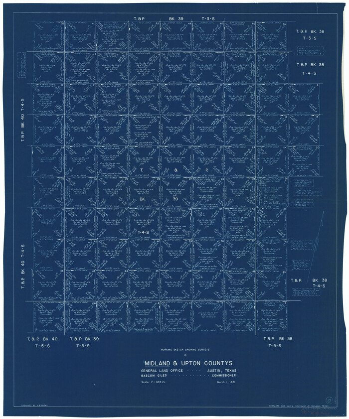 70989, Midland County Working Sketch 9, General Map Collection