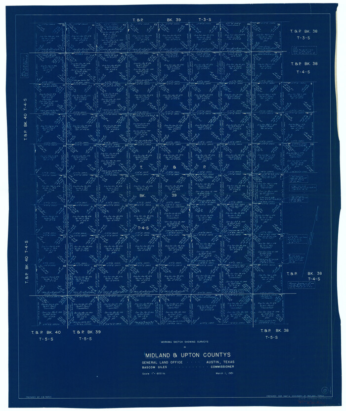 70989, Midland County Working Sketch 9, General Map Collection