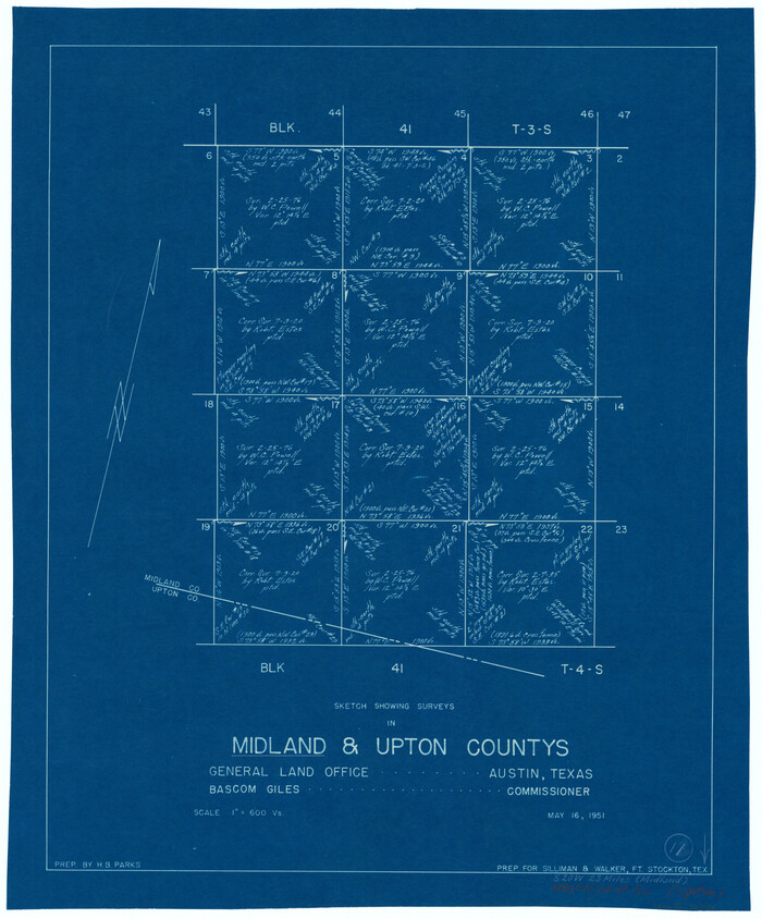 70991, Midland County Working Sketch 11, General Map Collection