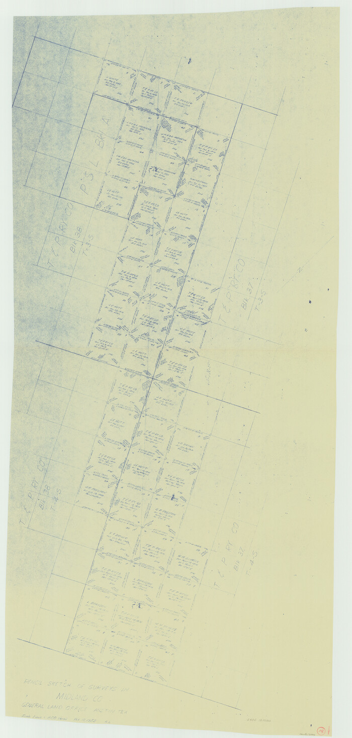 70994, Midland County Working Sketch 14, General Map Collection