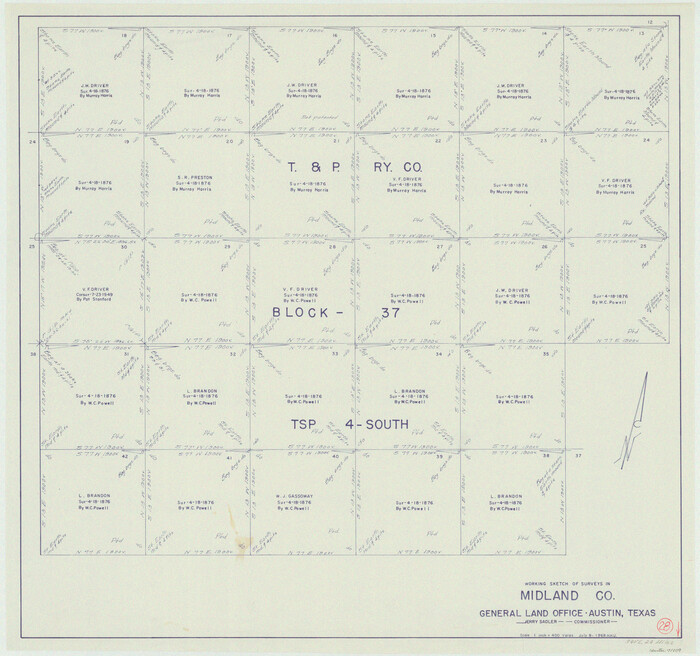 71009, Midland County Working Sketch 28, General Map Collection