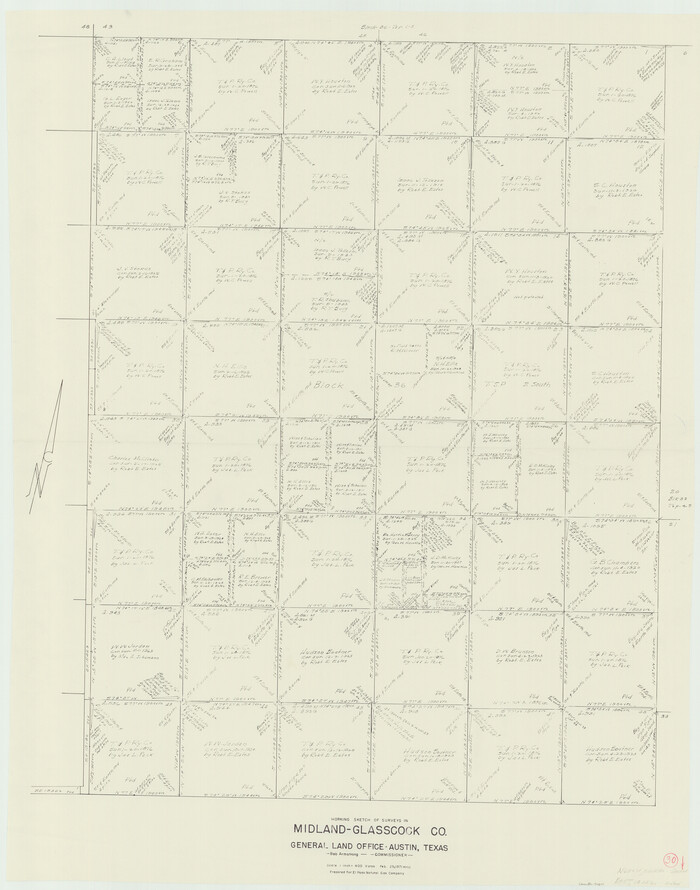 71011, Midland County Working Sketch 30, General Map Collection
