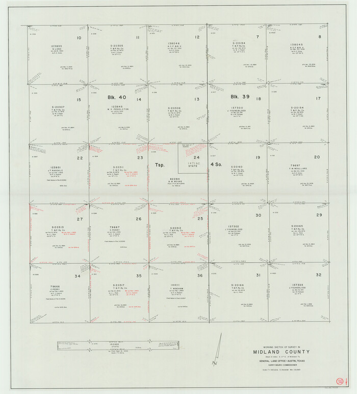 71015, Midland County Working Sketch 34, General Map Collection