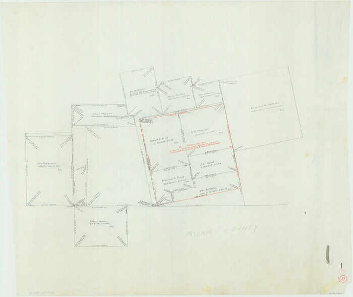 71028, Milam County Working Sketch 16, General Map Collection