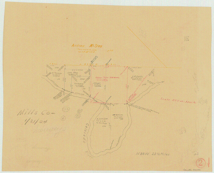 71032, Mills County Working Sketch 2, General Map Collection