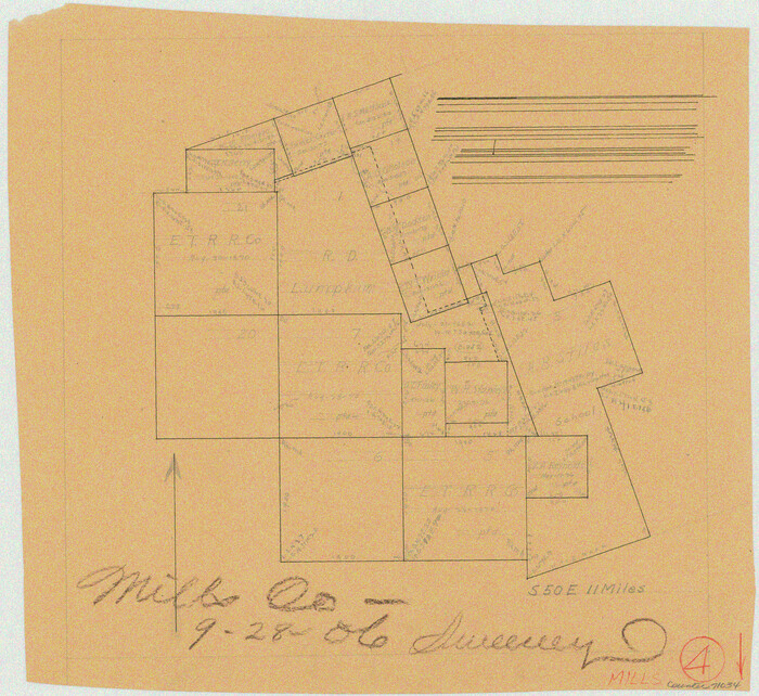 71034, Mills County Working Sketch 4, General Map Collection