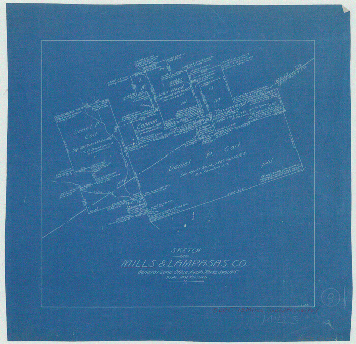 71039, Mills County Working Sketch 9, General Map Collection