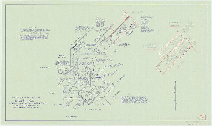 71049, Mills County Working Sketch 19, General Map Collection