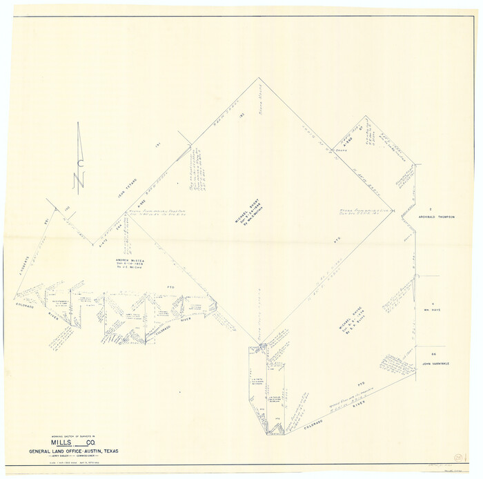 71050, Mills County Working Sketch 20, General Map Collection