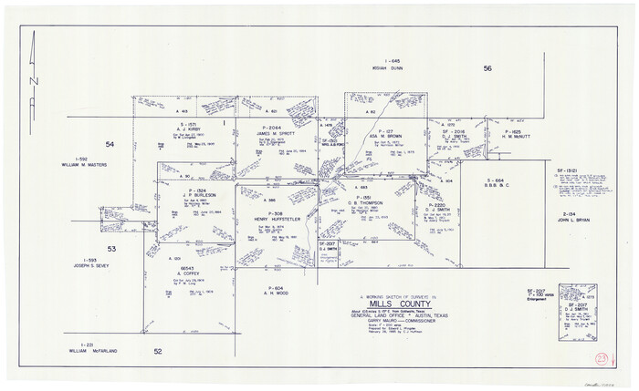 71053, Mills County Working Sketch 23, General Map Collection
